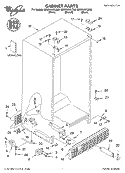 CABINET, LITERATURE Diagram and Parts List for GD2SHAXLT00  Whirlpool Refrigerator
