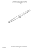 LOWER WASHARM PARTS Diagram and Parts List for IUD6100YW0  Whirlpool Dishwasher