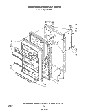 REFRIGERATOR DOOR Diagram and Parts List for ET20GMXTF00  Whirlpool Refrigerator