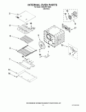 INTERNAL OVEN PARTS Diagram and Parts List for KDRU767VSS00  KitchenAid Range