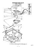 MACHINE BASE Diagram and Parts List for LA5600XSW0  Whirlpool Washer