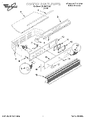 CONTROL PANEL Diagram and Parts List for SB100PEDB5  Whirlpool Range