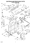 Part Location Diagram of WP3955489 Whirlpool Washer Timer - 60  Hz.