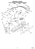 CONTROL PARTS Diagram and Parts List for KSRG25FKBL05  KitchenAid Refrigerator
