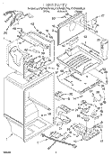 LINER Diagram and Parts List for KTRS22MHBT00  KitchenAid Refrigerator