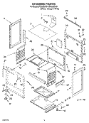 CHASSIS PARTS Diagram and Parts List for SF3020SKQ1  Whirlpool Range