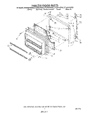 FREEZER DOOR Diagram and Parts List for ET20AKXSW06  Whirlpool Refrigerator