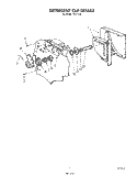 DETERGENT CUP Diagram and Parts List for 8517L10  Roper Dishwasher