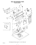 TOP AND CONSOLE , LITERATURE AND OPTIONAL Diagram and Parts List for LG6056XSW0  Whirlpool Dryer