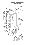 REFRIGERATOR LINER Diagram and Parts List for KSRB27QABL05  KitchenAid Refrigerator