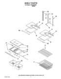 SHELF PARTS Diagram and Parts List for ITB19440Q02  Inglis Refrigerator