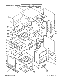 EXTERNAL OVEN Diagram and Parts List for KGBS276XBL0  KitchenAid Wall Oven