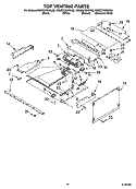 TOP VENTING PARTS Diagram and Parts List for KEMC378KWH03  KitchenAid Microwave Oven Combo