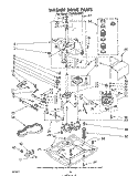 Part Location Diagram of 692709 Whirlpool BASEPLATE, LOWER