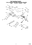 TOP VENTING PARTS, OPTIONAL PARTS Diagram and Parts List for KESS907SBB00  KitchenAid Range