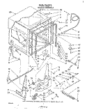 TUB , LITERATURE AND OPTIONAL Diagram and Parts List for DU3016XL0  Whirlpool Dishwasher
