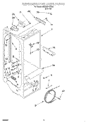 REFRIGERATOR LINER Diagram and Parts List for 4KSRS27QFA03  Whirlpool Refrigerator