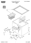 SECTION Diagram and Parts List for RH0799REW00  Roper Freezer
