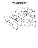 UPPER OVEN DOOR Diagram and Parts List for KEBI271YBL1  KitchenAid Wall Oven