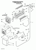 ICEMAKER PARTS Diagram and Parts List for KSSS36FTX02  KitchenAid Refrigerator