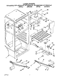 LINER, LIT/OPTIONAL Diagram and Parts List for RT14DMYAW01  Roper Refrigerator