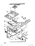 COOKTOP AND MANIFOLD, OPTIONAL Diagram and Parts List for SF302BSWW1  Whirlpool Range