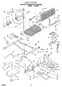 UNIT Diagram and Parts List for ET22DQRBW02  Whirlpool Refrigerator
