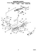 CONTROL PARTS Diagram and Parts List for ED5LHAXMB10  Whirlpool Refrigerator
