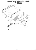 TOP GRILLE AND UNIT COVER PARTS Diagram and Parts List for KSSS48FMXO3  KitchenAid Refrigerator