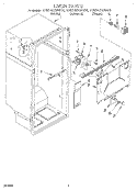 LINER Diagram and Parts List for ET20HDXBN00  Whirlpool Refrigerator