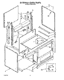 EXTERNAL OVEN, LIT/OPTIONAL Diagram and Parts List for FEP210VW2  Roper Range
