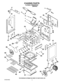 CHASSIS PARTS Diagram and Parts List for KGRS208XSS3  KitchenAid Range