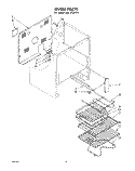 OVEN Diagram and Parts List for RJE313PP1  Whirlpool Range