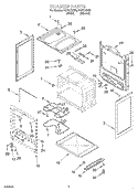 CHASSIS Diagram and Parts List for FEP310KW0  Roper Range