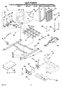 UNIT PARTS Diagram and Parts List for ED2FHEXSL00  Whirlpool Refrigerator