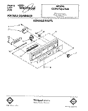 CONSOLE Diagram and Parts List for GDP8700XTN0  Whirlpool Dishwasher