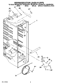 REFRIGERATOR LINER PARTS Diagram and Parts List for ED2HBEXTQ01  Whirlpool Refrigerator