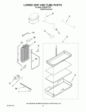 LOWER UNIT AND TUBE PARTS Diagram and Parts List for KSSS48FTX03  KitchenAid Refrigerator