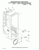 REFRIGERATOR LINER PARTS Diagram and Parts List for KSRJ25FXMS01  KitchenAid Refrigerator