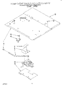 COMPONENT SHELF AND LATCH Diagram and Parts List for KEMS377BWH1  KitchenAid Wall Oven