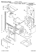 OVEN Diagram and Parts List for KEBS207DBL2  KitchenAid Wall Oven