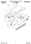 CONTROL PANEL Diagram and Parts List for SB130PEDB1  Whirlpool Wall Oven