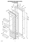 REFRIGERATOR DOOR Diagram and Parts List for KSSP36QKS00  KitchenAid Refrigerator