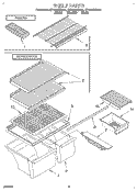 SHELF, LIT/OPTIONAL Diagram and Parts List for ET18NKXDG01  Whirlpool Refrigerator
