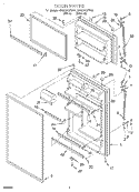 DOOR Diagram and Parts List for RT20DKXFW01  Whirlpool Refrigerator