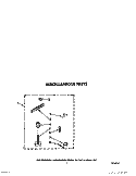 MISCELLANEOUS Diagram and Parts List for AL2121WW0  Whirlpool Washer