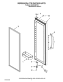 REFRIGERATOR DOOR PARTS Diagram and Parts List for GSC25C5EYY03  Whirlpool Refrigerator