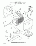 UNIT PARTS Diagram and Parts List for EV188NYWQ00  Whirlpool Freezer