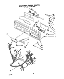 CONTROL PANEL, LIT/OPTIONAL Diagram and Parts List for KUDA23SYWH0  KitchenAid Dishwasher