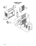 CABINET Diagram and Parts List for RE81A1  Whirlpool Air Conditioner